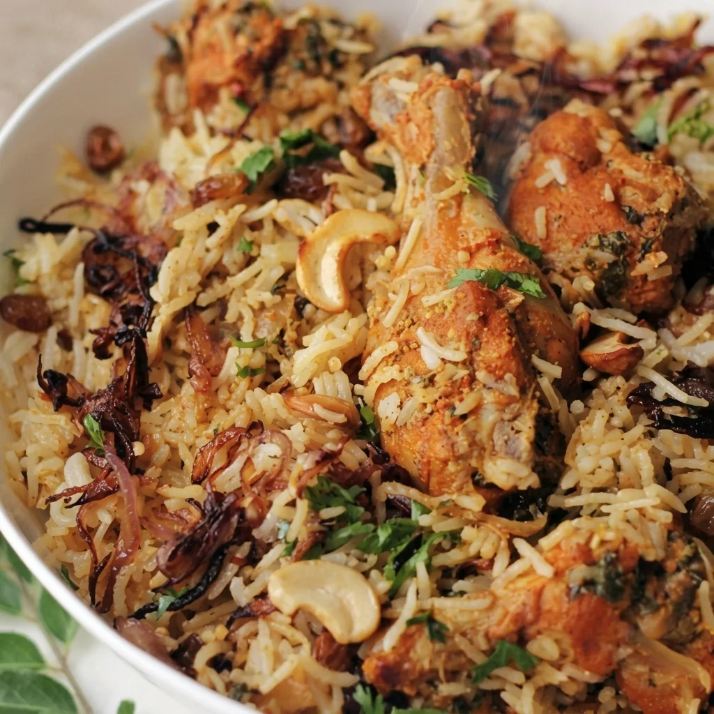 Kerala Biryani at Kerala Palace Restaurant Calgary — fragrant Malabar biryani with slow-cooked meat